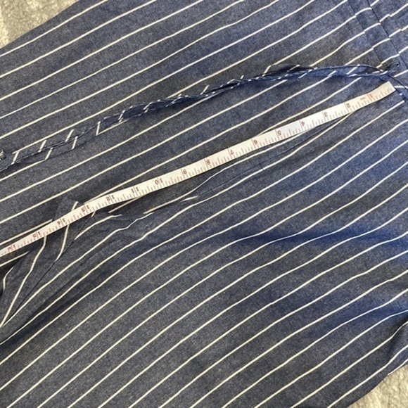 Anthropologie Drew
Jumpsuit Jogger denim size L stripped pattern sleeveless - Picture 6 of 9